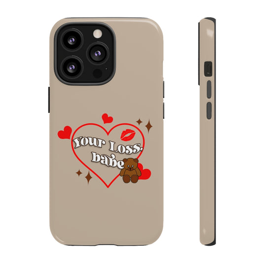 heartbreaker phone case- prettyinmind. brown trendy phone case 